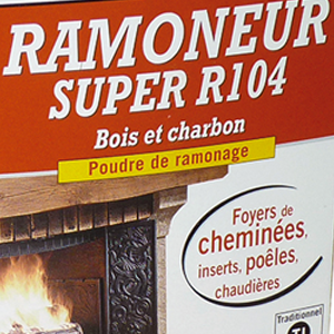 Poudre de ramonage - Bois et charbon - Ramoneur R104 - 900 Grs