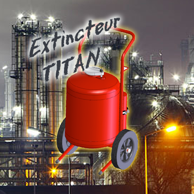 Extincteur sur roue - Extincteur Titan 45 litres à eau pulvérisée + additif - Sécurishop, la boutique des achats et vente en ligne ! Les prix les plus bas du Web !