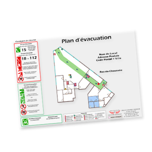 Plan d'évacuation plexiglass format A3 - 1er prix - Le plus grand choix en matière de plan d'évacuation sur Sécurishop - Sécurishop, la boutique des achats et vente en ligne ! Les prix les plus bas du Web !